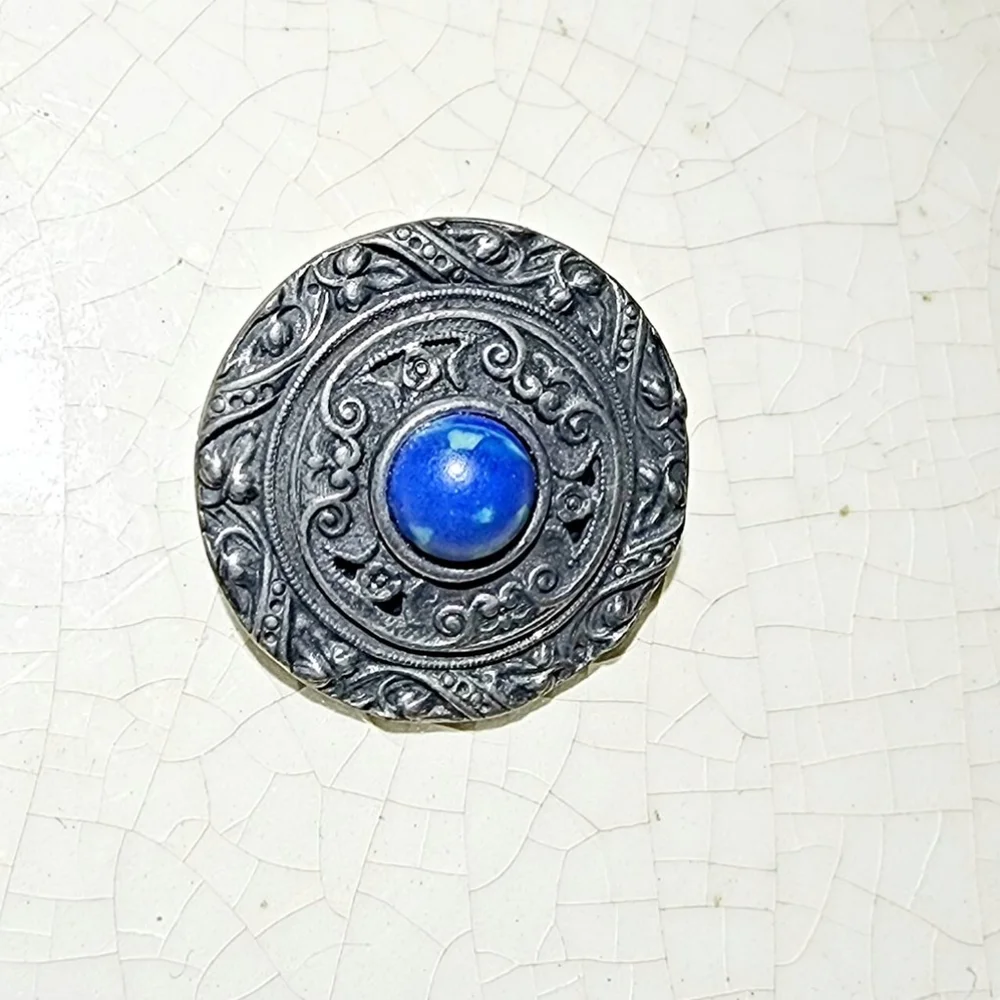 Vintage art Nouveau greek pin cover brooch sigma tau fraternity Gamma 1920s